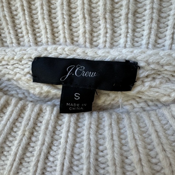 JCrew Cable-knit sequin sweater Natural Ivory - Picture 5 of 6